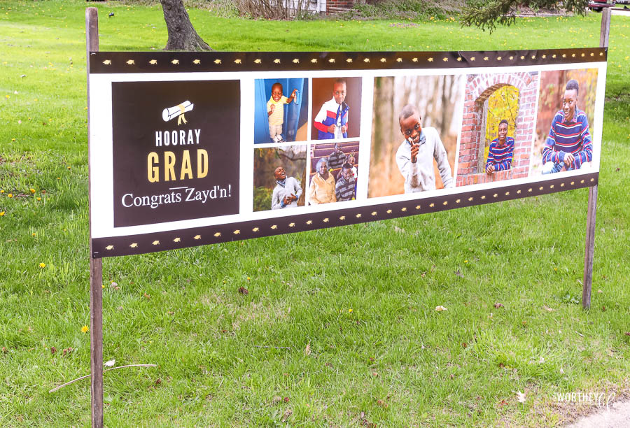 Create a graduation banner