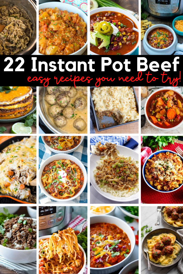Instant Pot Ground Beef Recipes Dinner Night Ideas