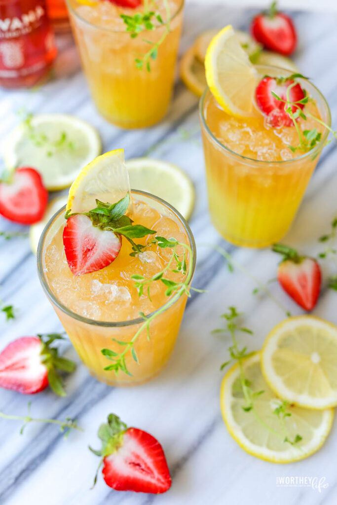 summer tea mocktails