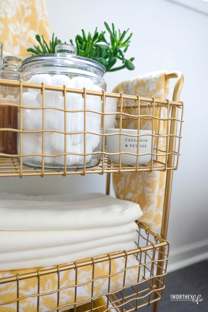 brushed gold accessories for bathroom