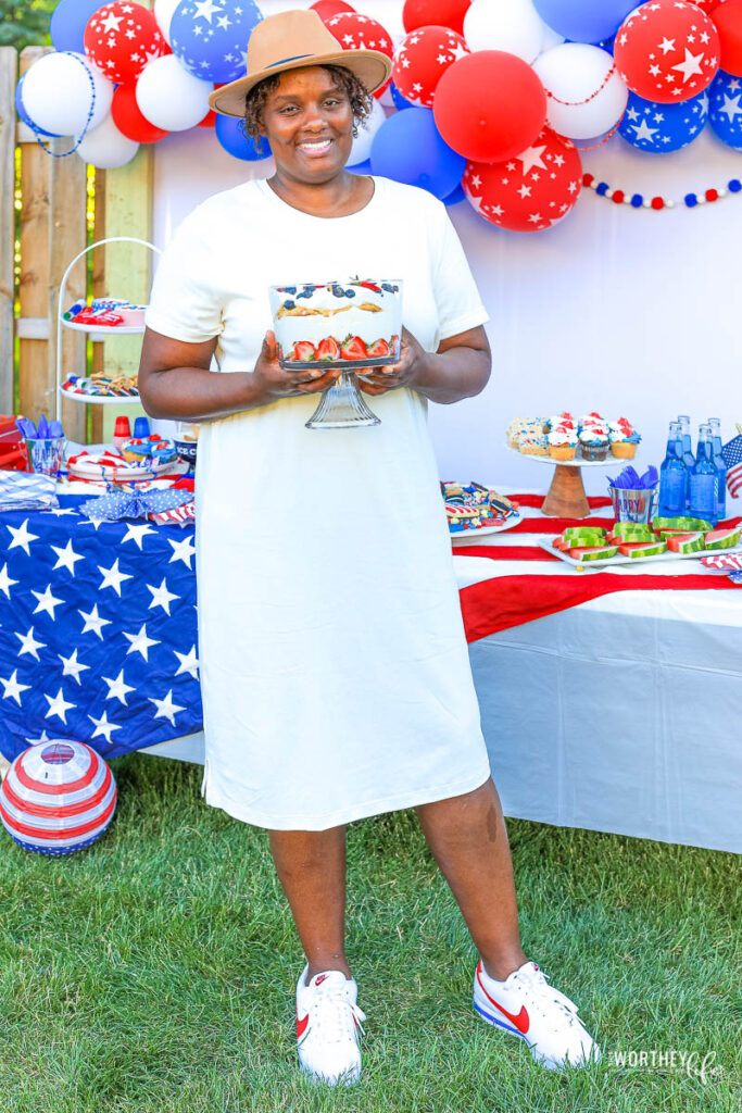 Red, White and Blue Balloon Garland