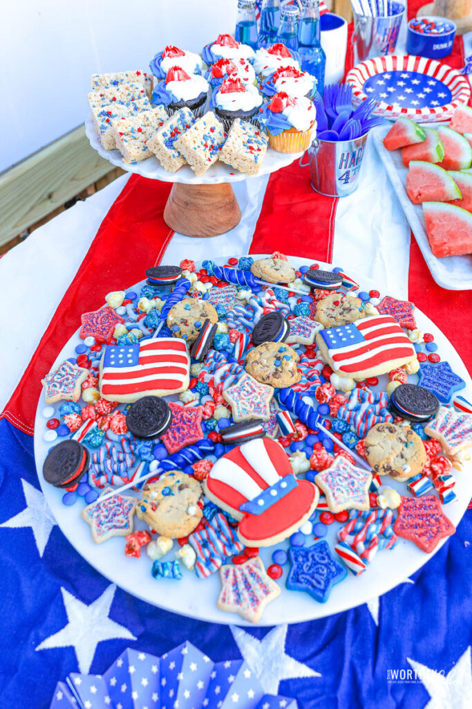 Red, White & Blue Dessert Table