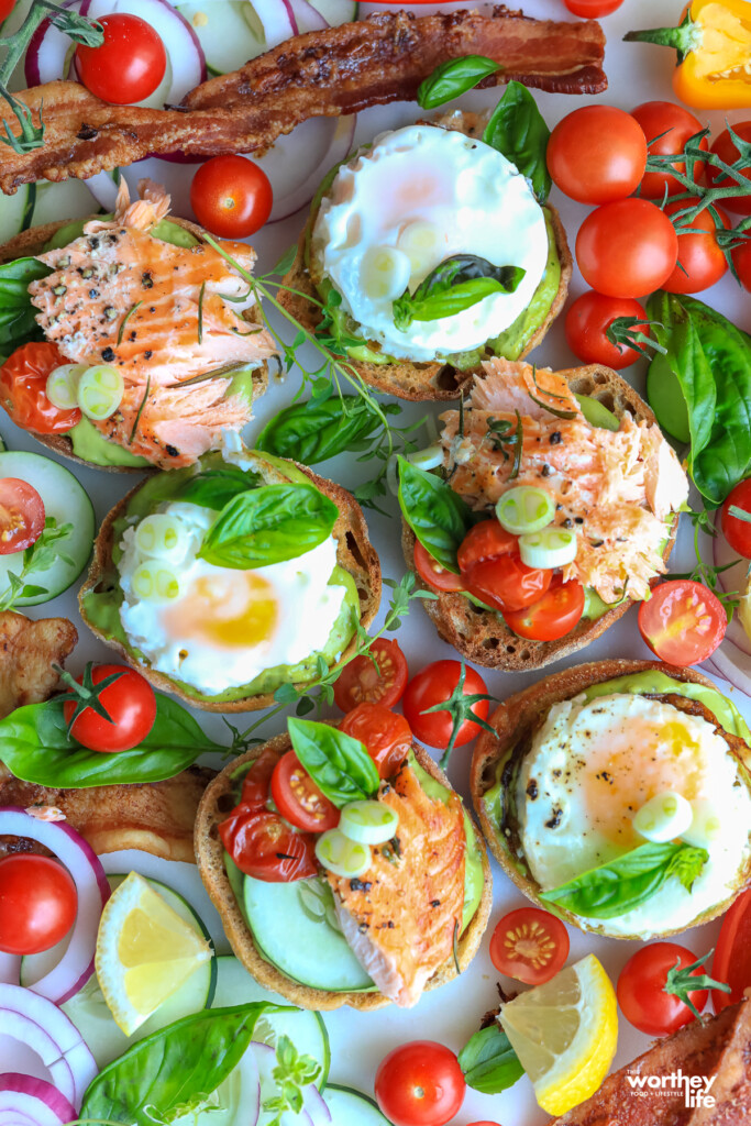 Brunch sliders on English Muffins