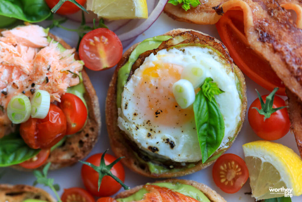 Brunch sliders on English Muffins