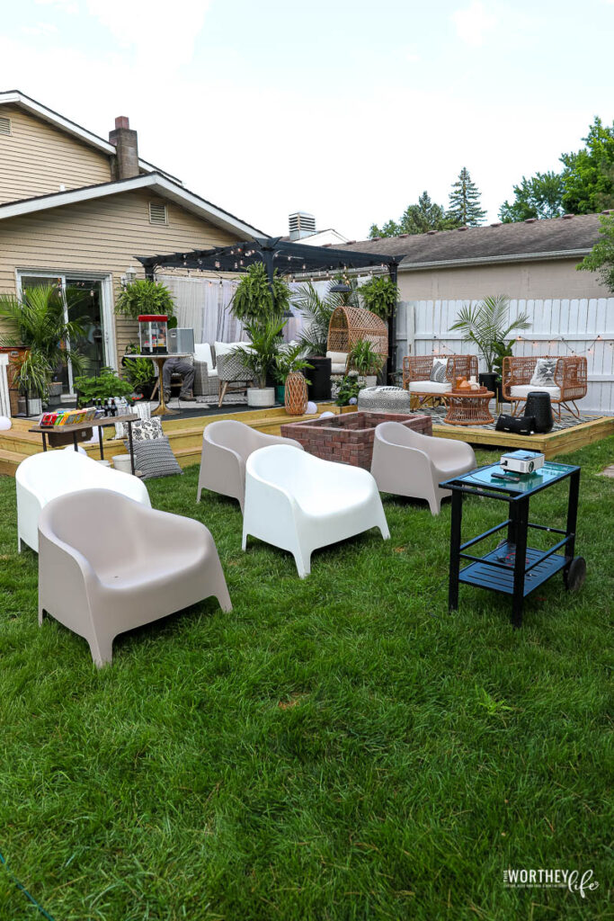 Outdoor Movie Seating Ideas