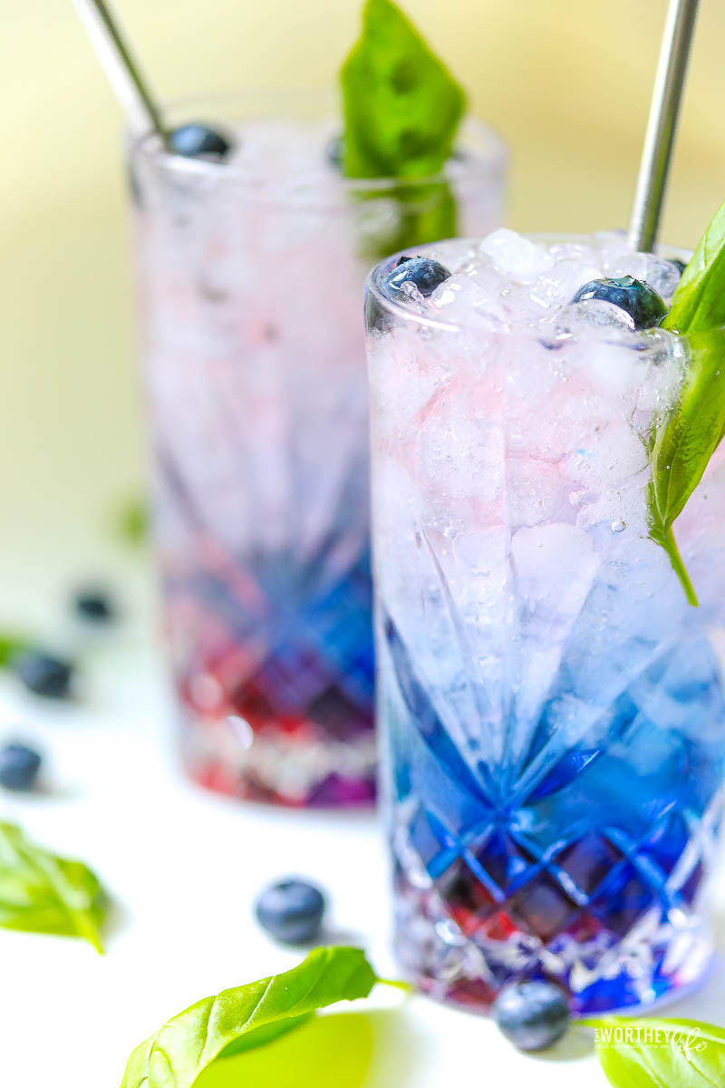 Red + Blueberry Vodka Cocktail