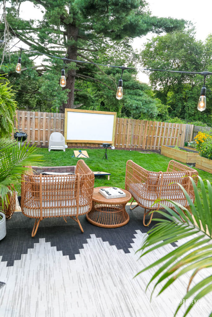 Outdoor Movie Seating Ideas