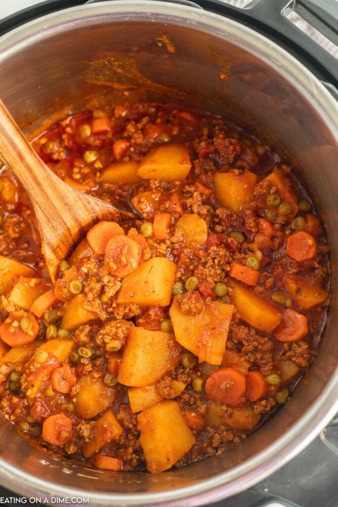 Instant Pot Ground Beef Stew Recipe