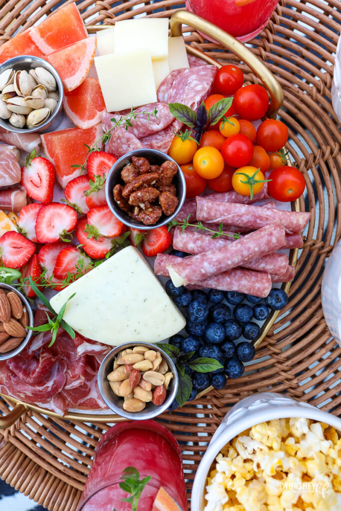 Summer charcuterie board