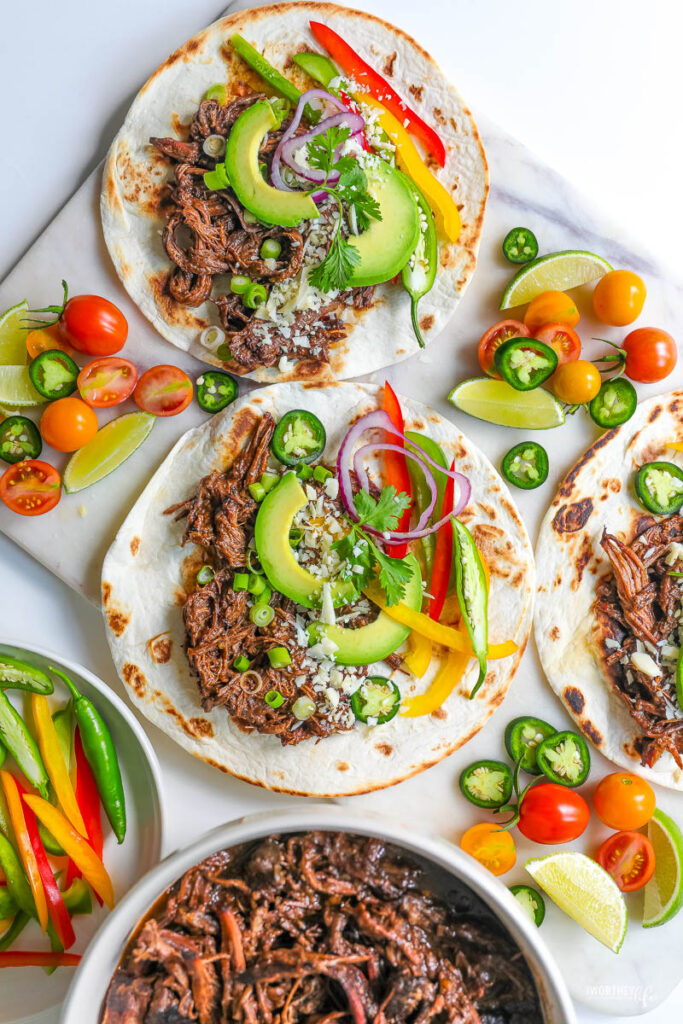 Shredded Beef Tacos Made In the Slow Cooker