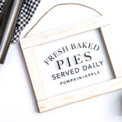 Fresh Baked Pies Sign