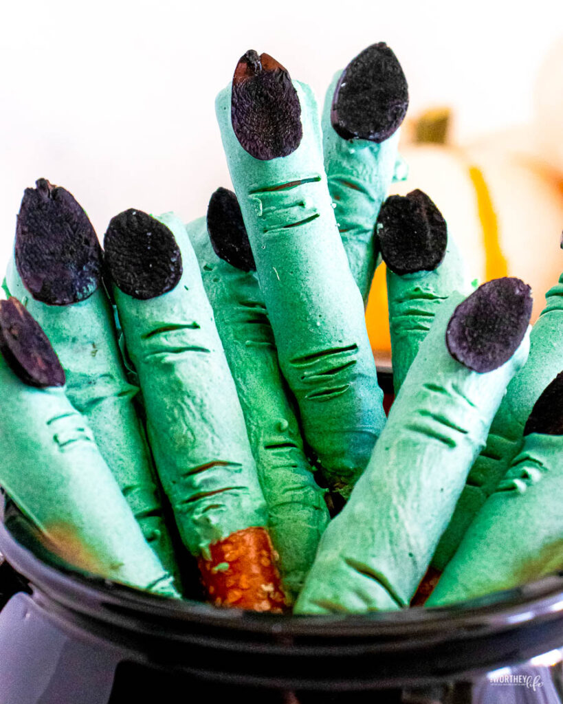 Witch Finger Pretzel Sticks