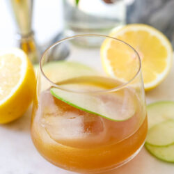apple cider and rye cocktail