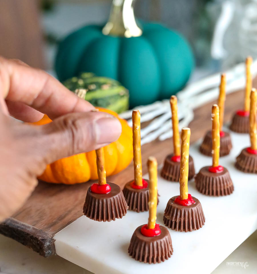 Ingredients for Witch's Brooms Halloween Treat