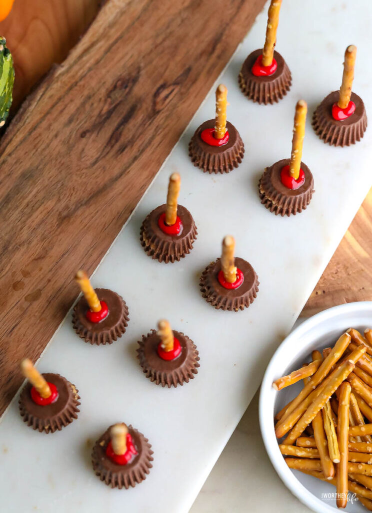 Ingredients for Witch's Brooms Halloween Treat