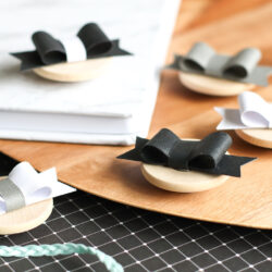 Pretty Paper Bow Magnets DIY With Cricut