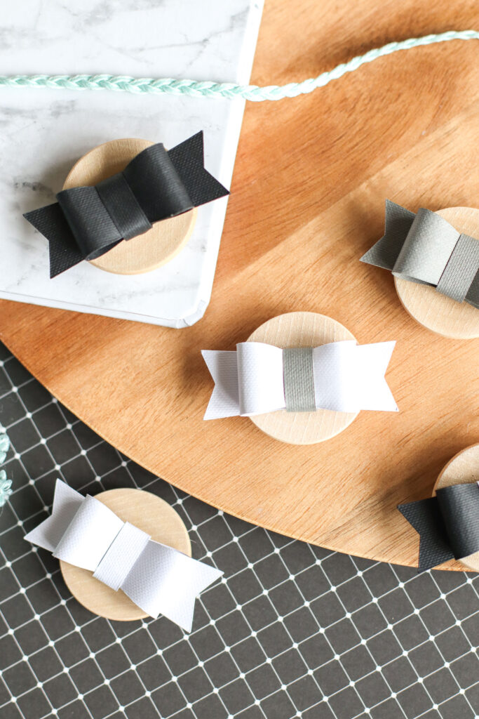Pretty Paper Bow Magnets DIY With Cricut