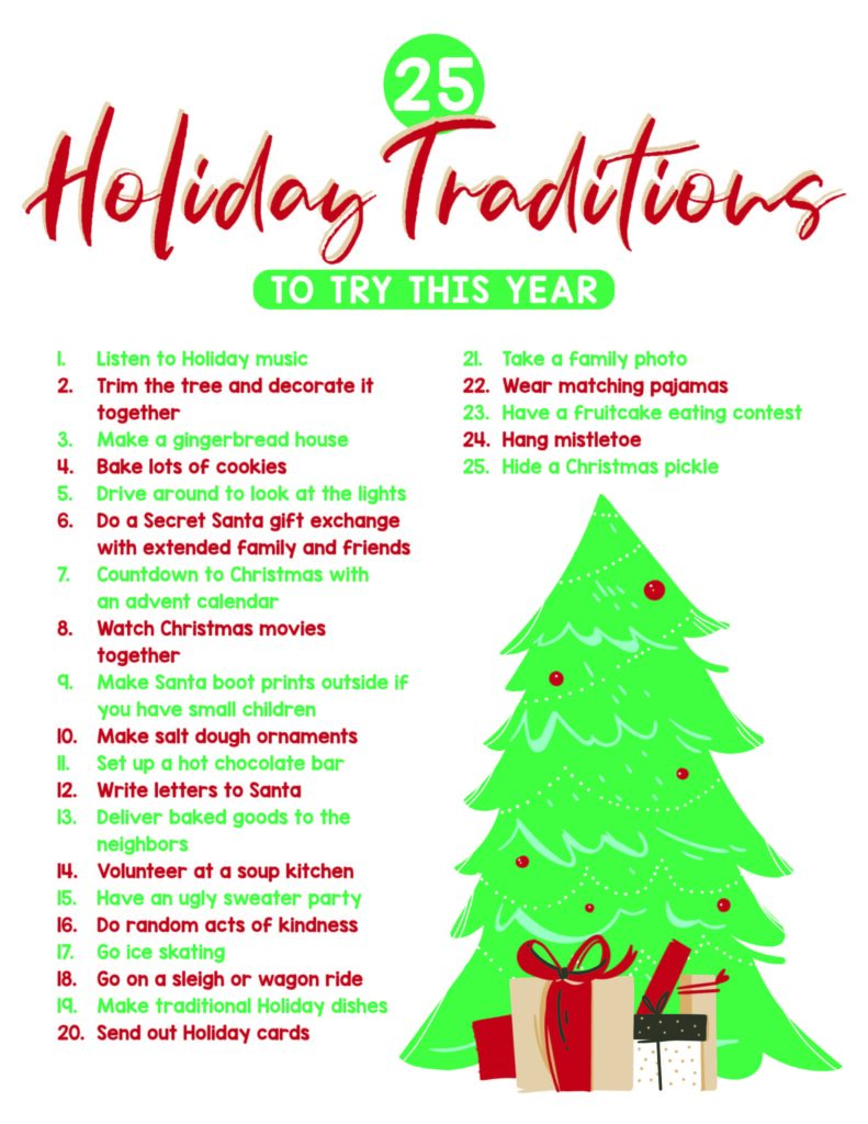 holiday traditions for 2020