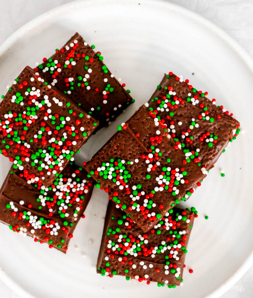 Ingredients for our 3-Ingredient Christmas Fudge recipe
