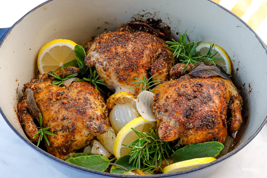 simple cornish hens