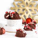 3 ingredient peppermint bark truffles