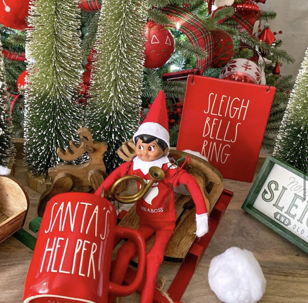 Elf on the Shelf and Rae Dunn ideas