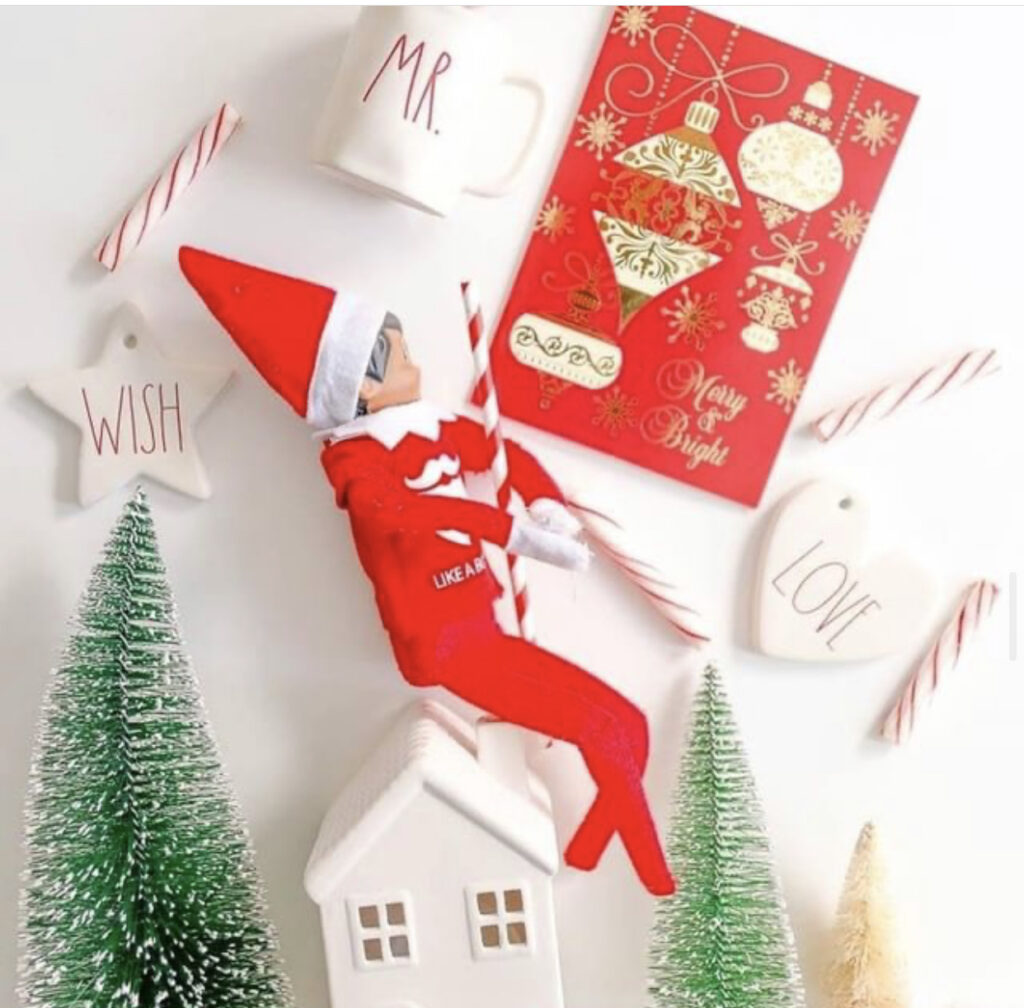 Rae Dunn Elf on the Shelf ideas