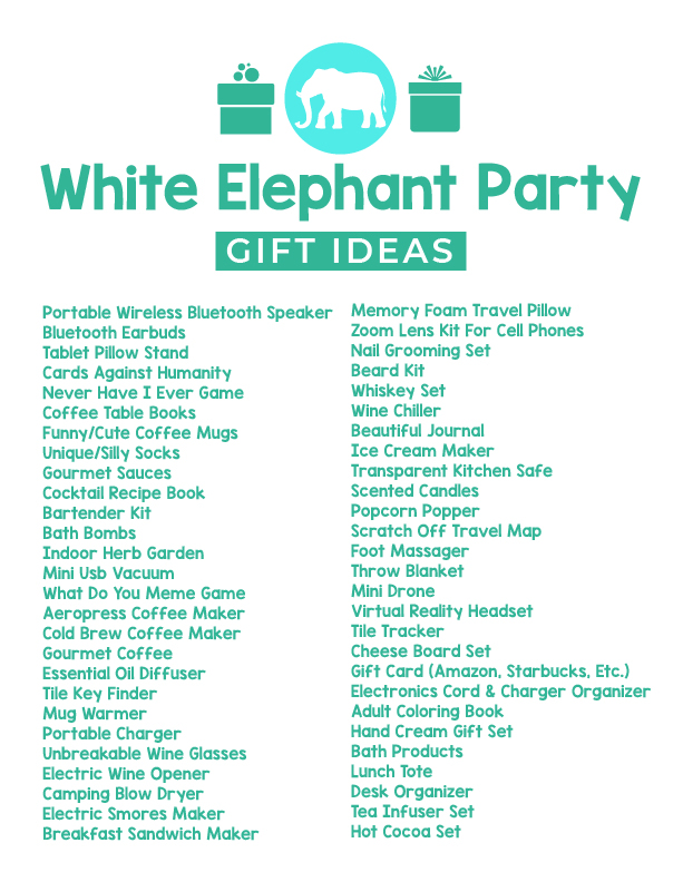 White Elephant Gift Ideas