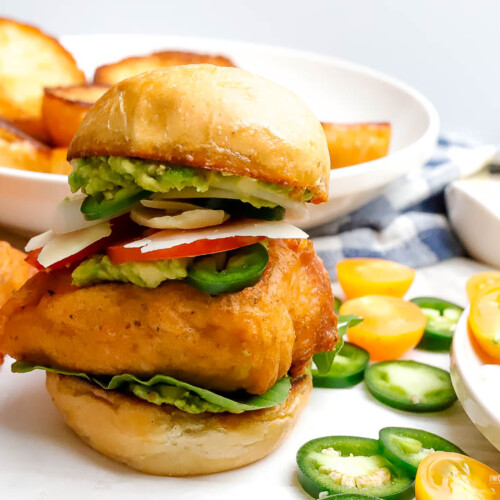 DeepFried Salmon Sliders Made With Beer Batter