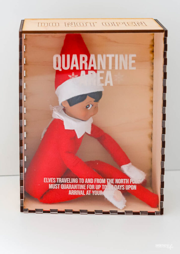 elf on the shelf in quarantine