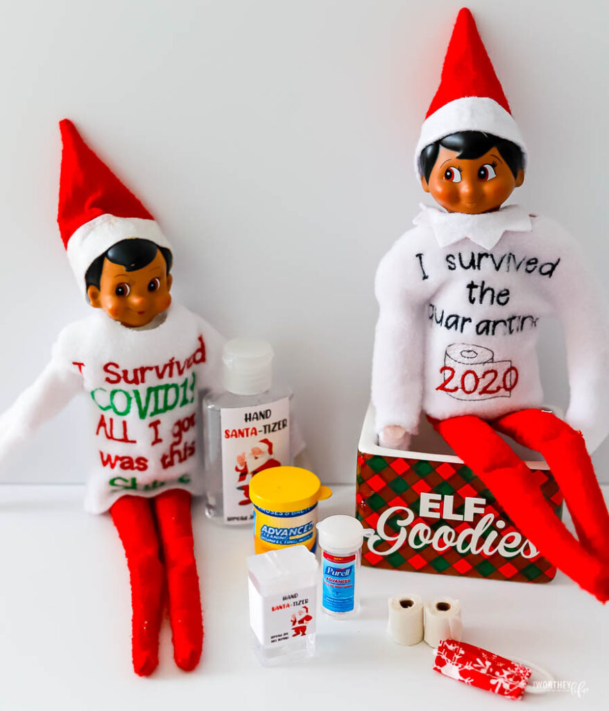 elf on the shelf covid shirts