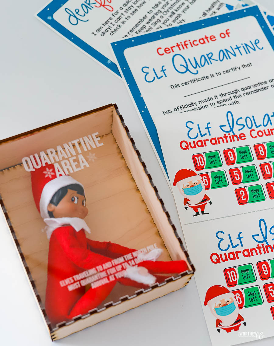 Elf on the Shelf Quarantine Ideas Free Printables