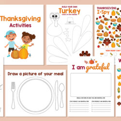 Thanksgiving Kid Activities Printables