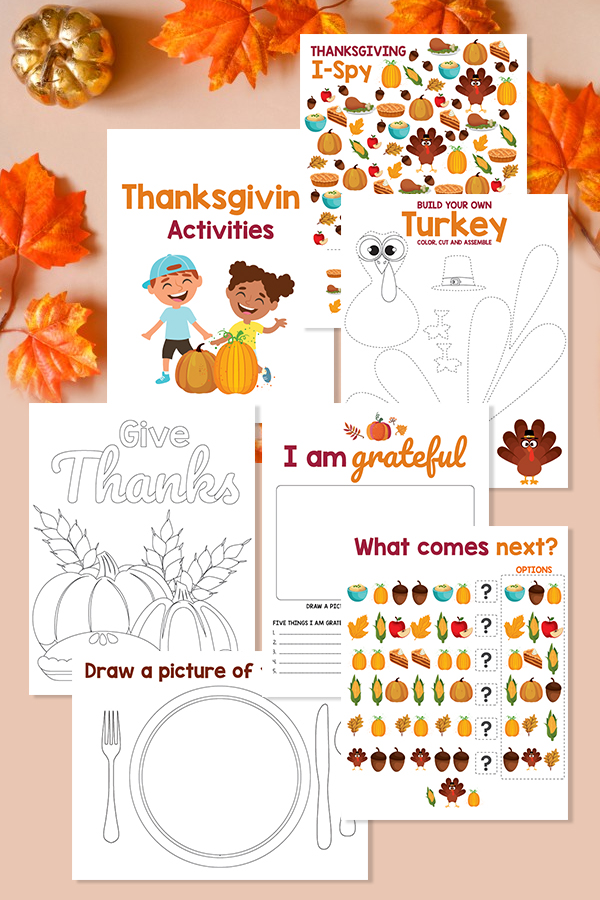 Thanksgiving Kid Activities Printables