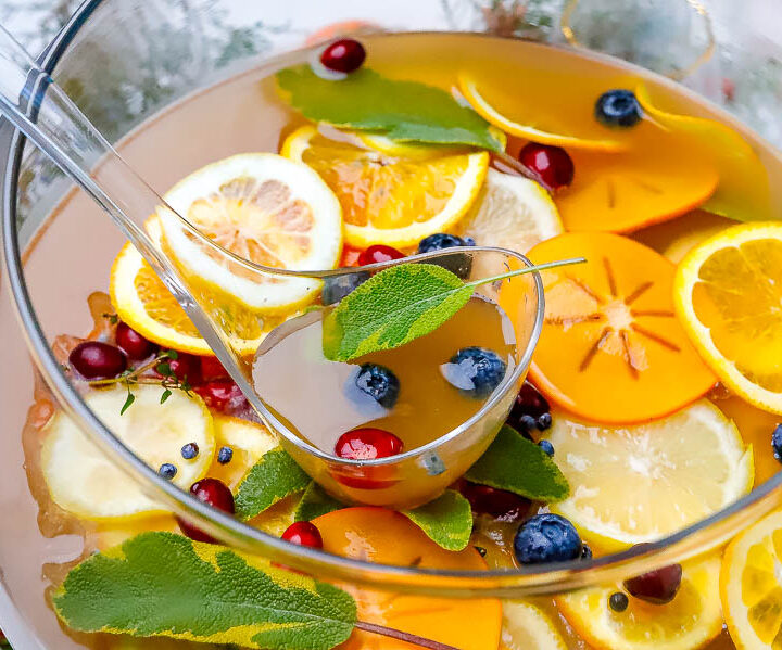 holiday mocktail punch