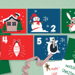 christmas advent envelopes