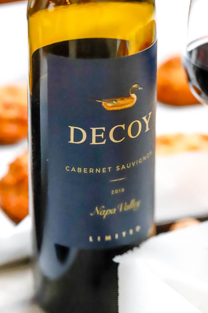 a bottle of Decoy Wine