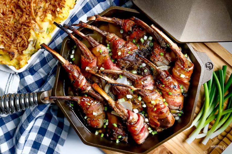 Bacon Wrapped Lamb Chops Dinner Idea Using Lamb Chops