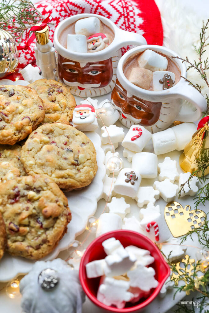 Cranberry + White Chocolate Toffee Cookies