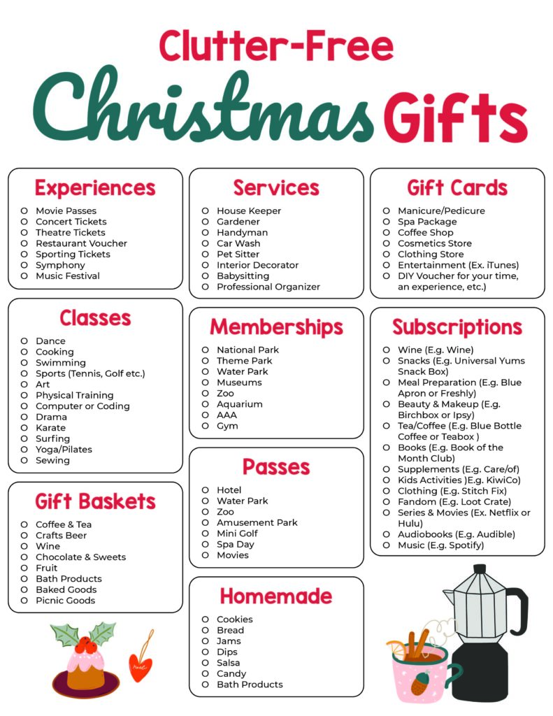 Clutter Free Christmas Gifts For 2020