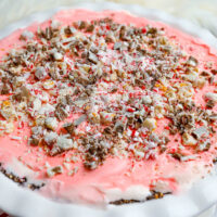 Peppermint Stick Ice Cream Frozen Pie