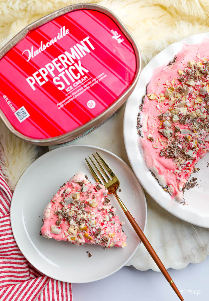 peppermint stick ice cream pie