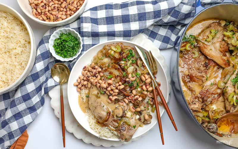 Braised Smothered Pork + Black-Eyed Peas