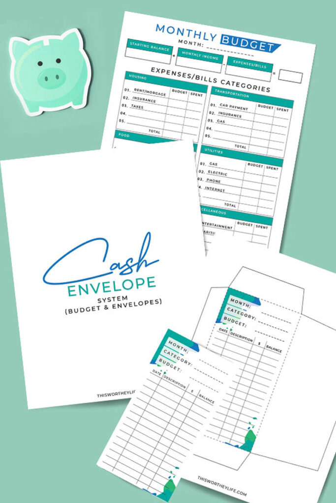 cash envelope system printables