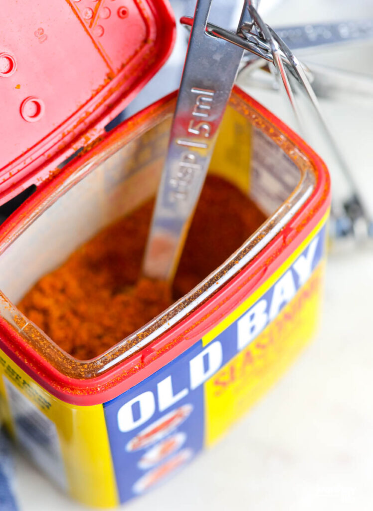 old bay seasoning used in our salmon and spinach soup