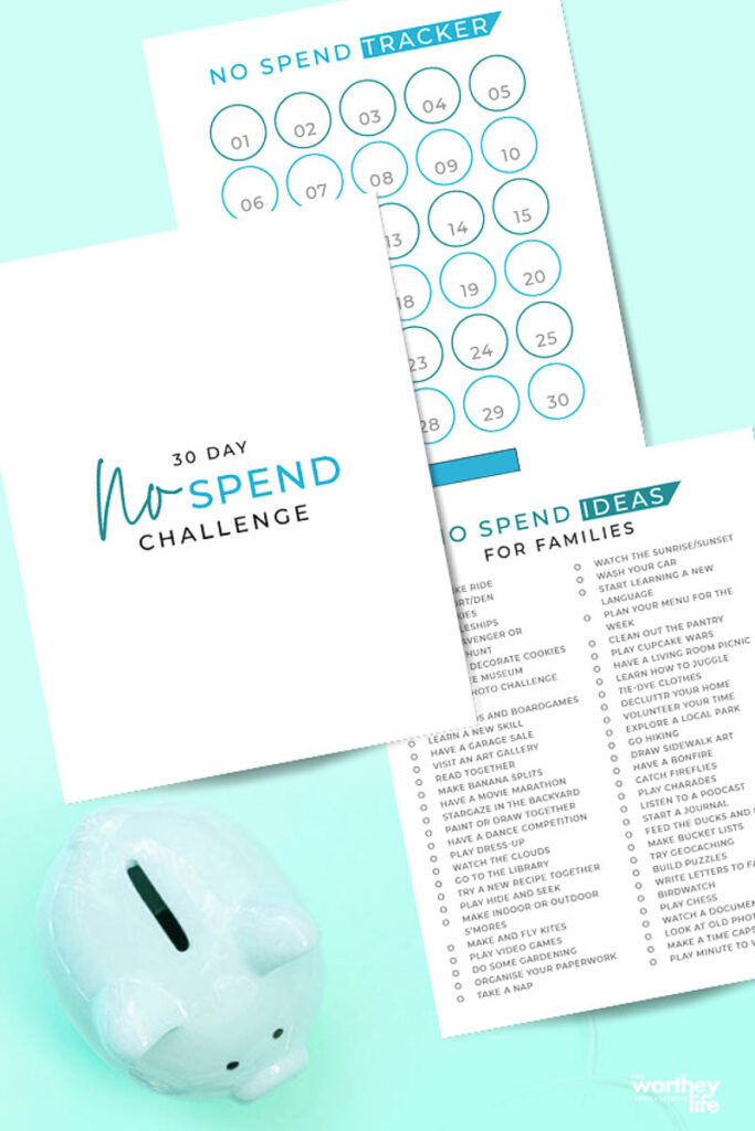 no spend challenge free printable