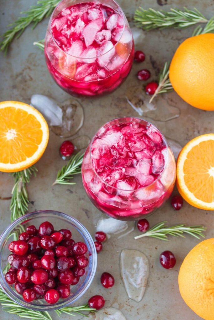 cranberry pom mocktail