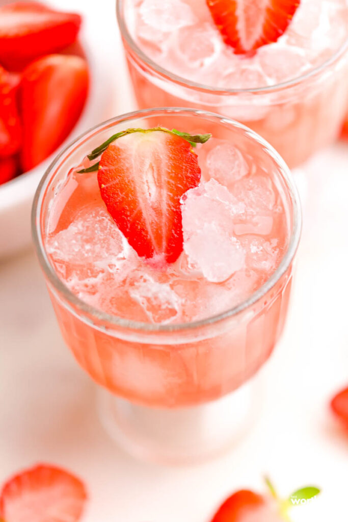 pink mocktail for Valentine's day