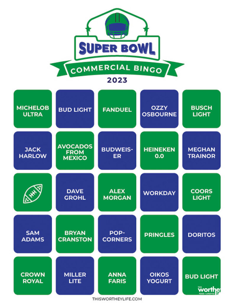super bowl bingo 2023