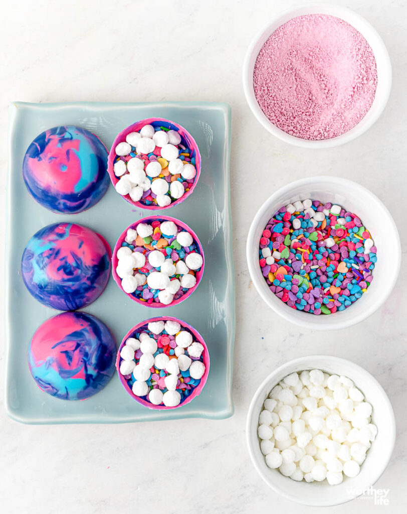 process of making hot cocoa bombs